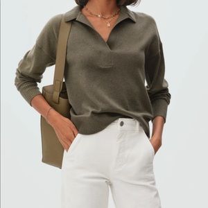 Everlane The Cashmere Polo in Kalamata worn once